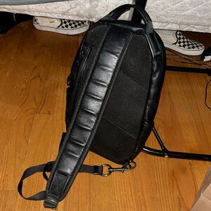 Coach Men’s Leather Edge Crossbody Sling Bag